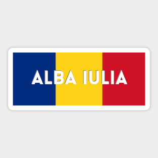 Alba Iulia City in Romanian Flag Sticker